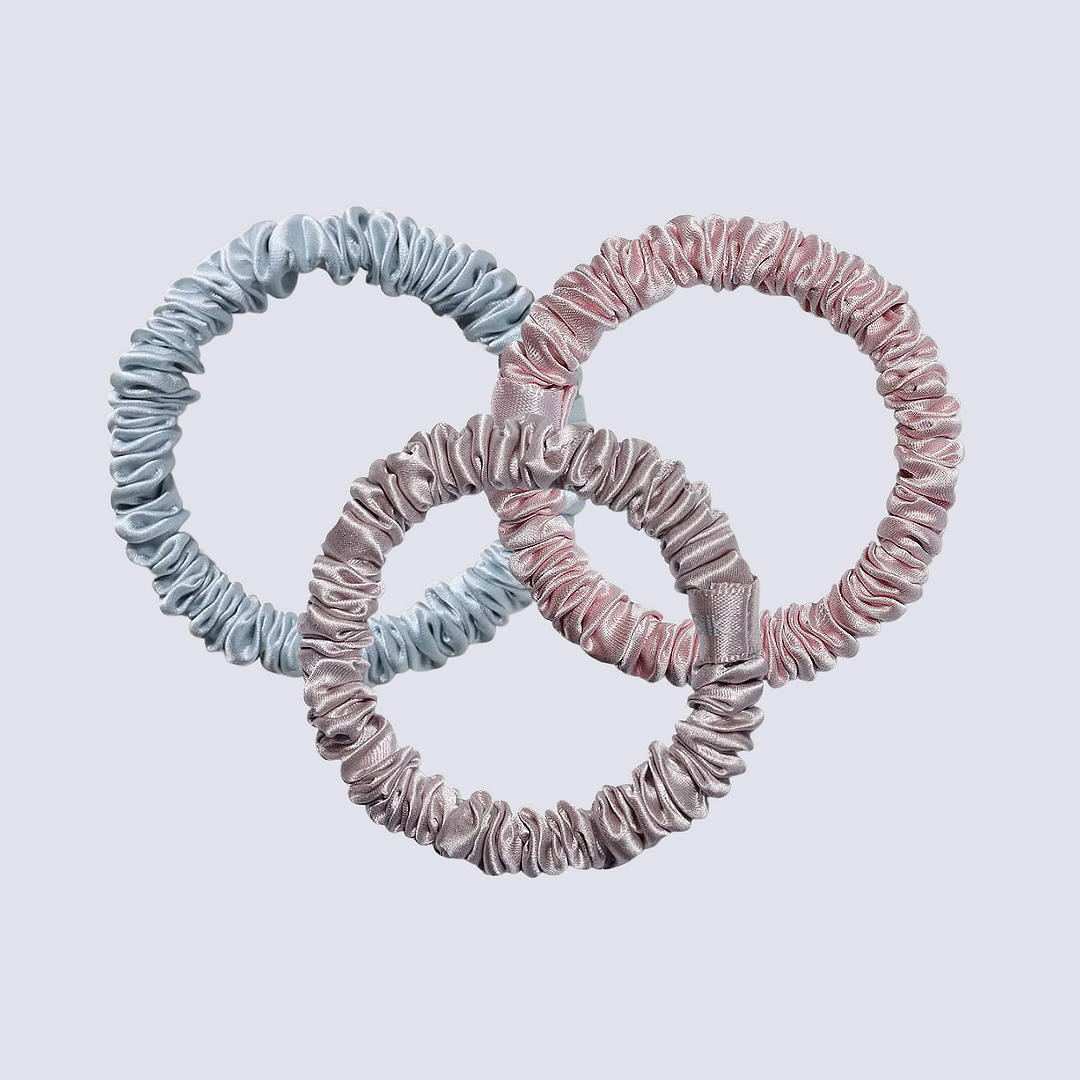 Silk hair elastic (Scrunchie) 1 cm