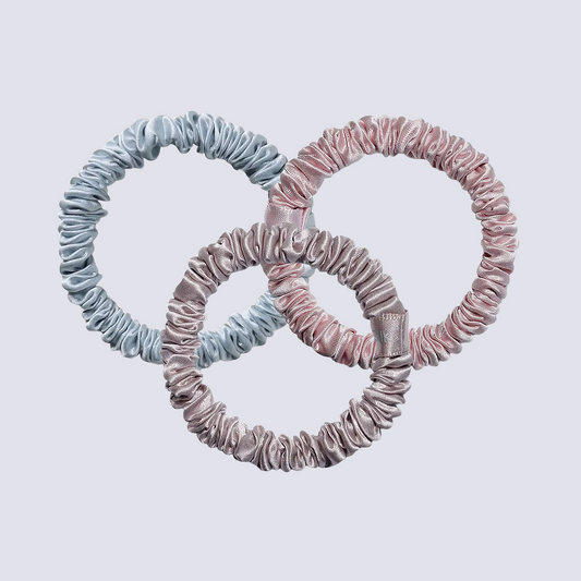 Silk hair elastic (Scrunchie) 1 cm
